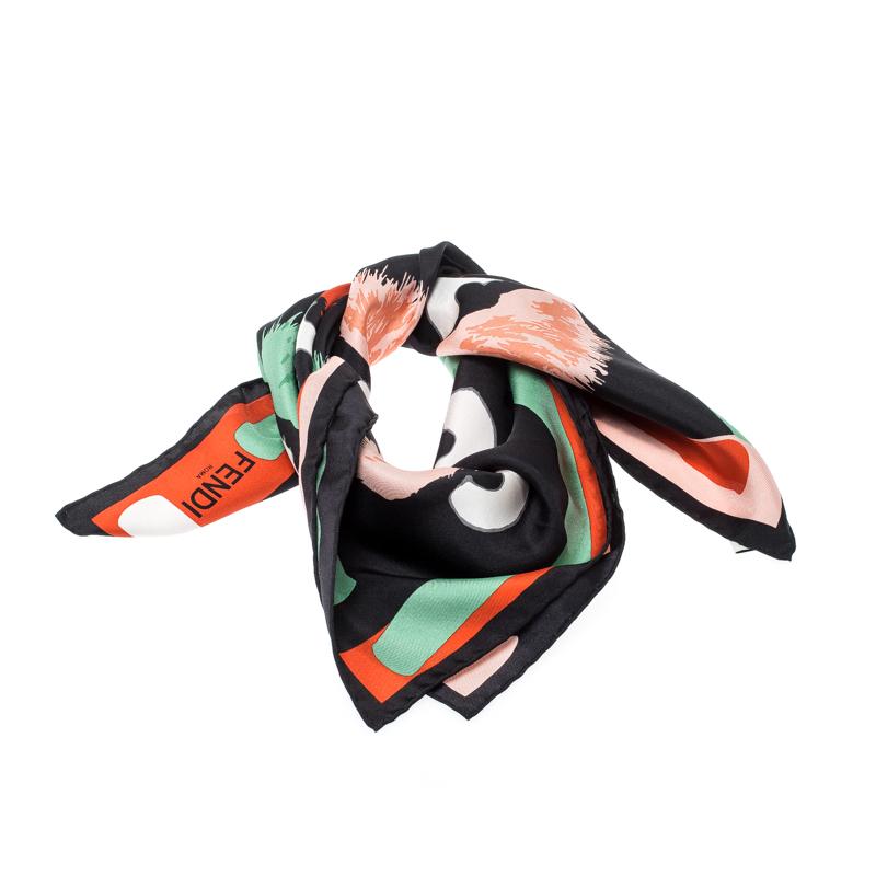 Wrap this Fendi scarf gently around your neck to add a creative flair to your look. Look like the fashionista you are with this multicolored silk scarf which comes printed with a lovely pom pom print.

Includes: The Luxury Closet Packaging

