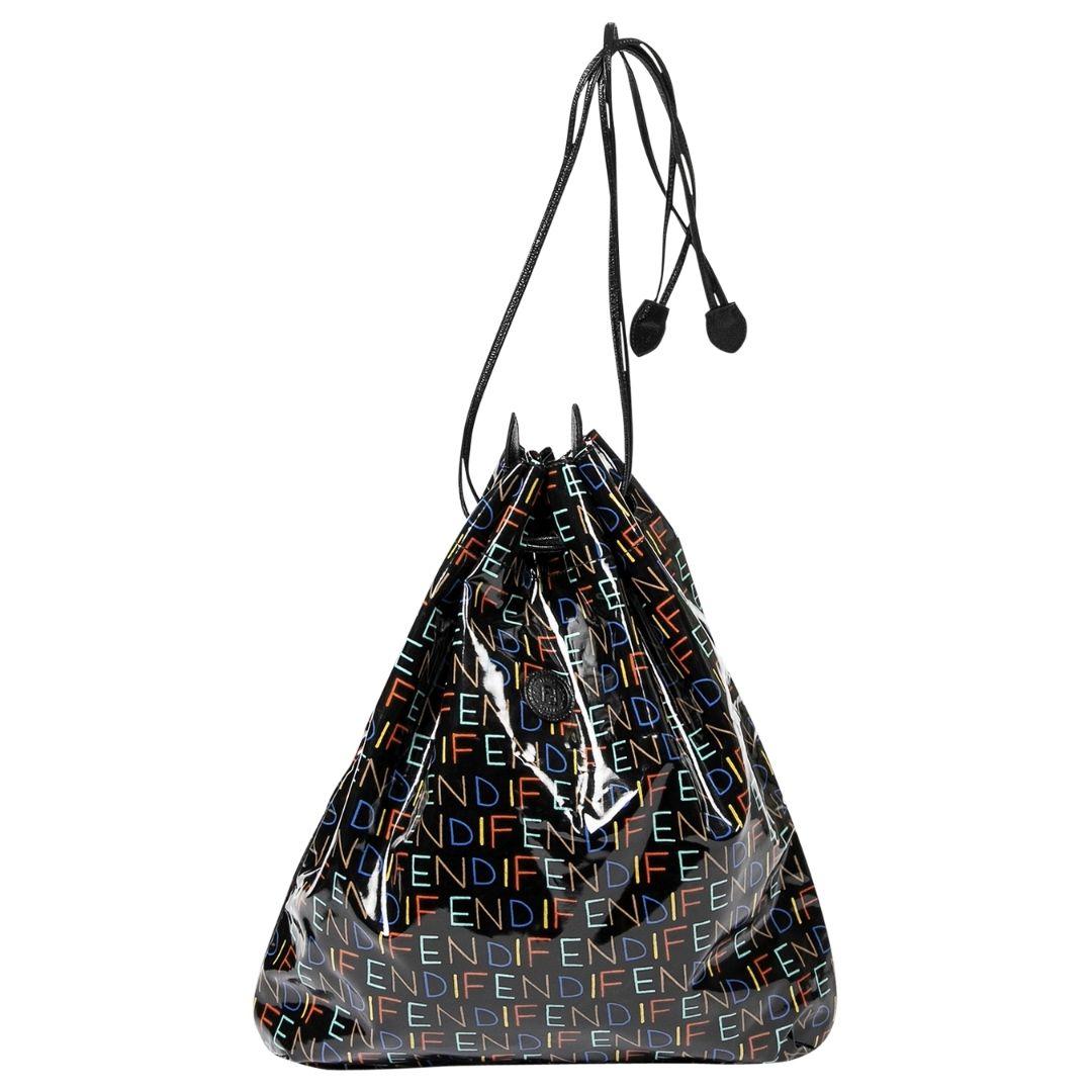 Fendi Multicolor Drawstring Bag In Good Condition For Sale In Atlanta, GA