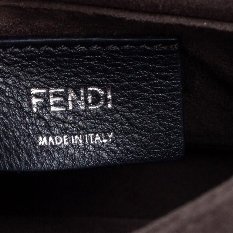 Fendi Multicolor Floral Print Leather Small Kan I Shoulder Bag For Sale ...