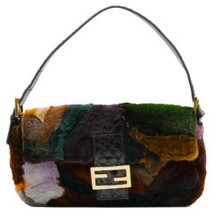 Fendi Multicolor Fur and Python “Baguette” Bag, Circa 2000