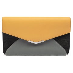 Fendi Multicolor Leather 2Jours Envelope Clutch