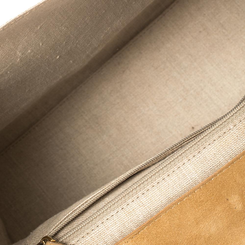Fendi Multicolor Leather and Croc Leather Silvana Top Handle Bag 1