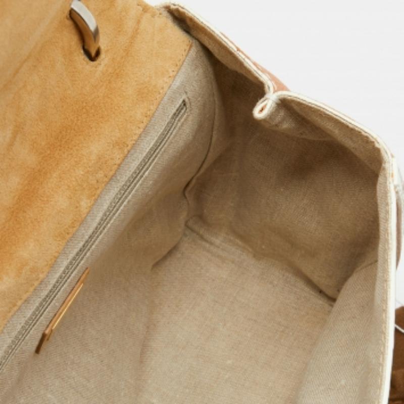 Fendi - Sac à main Silvana en cuir et crocodile multicolore en vente 1