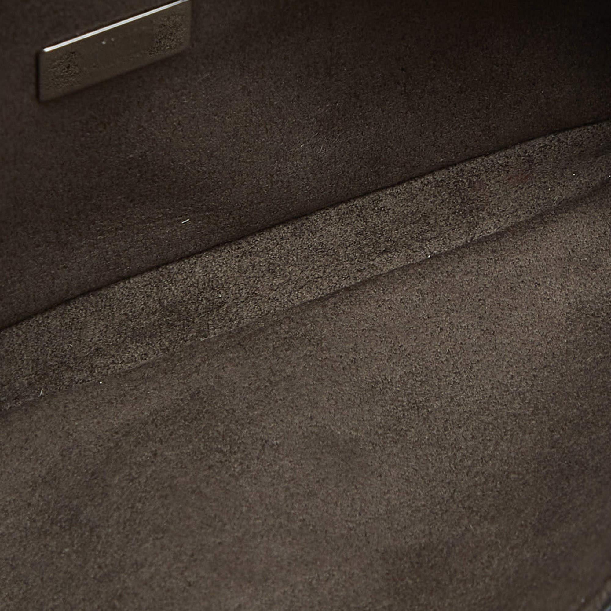 Fendi Multicolor Leather and Fox Fur Micro Buggie Baguette Bag 6