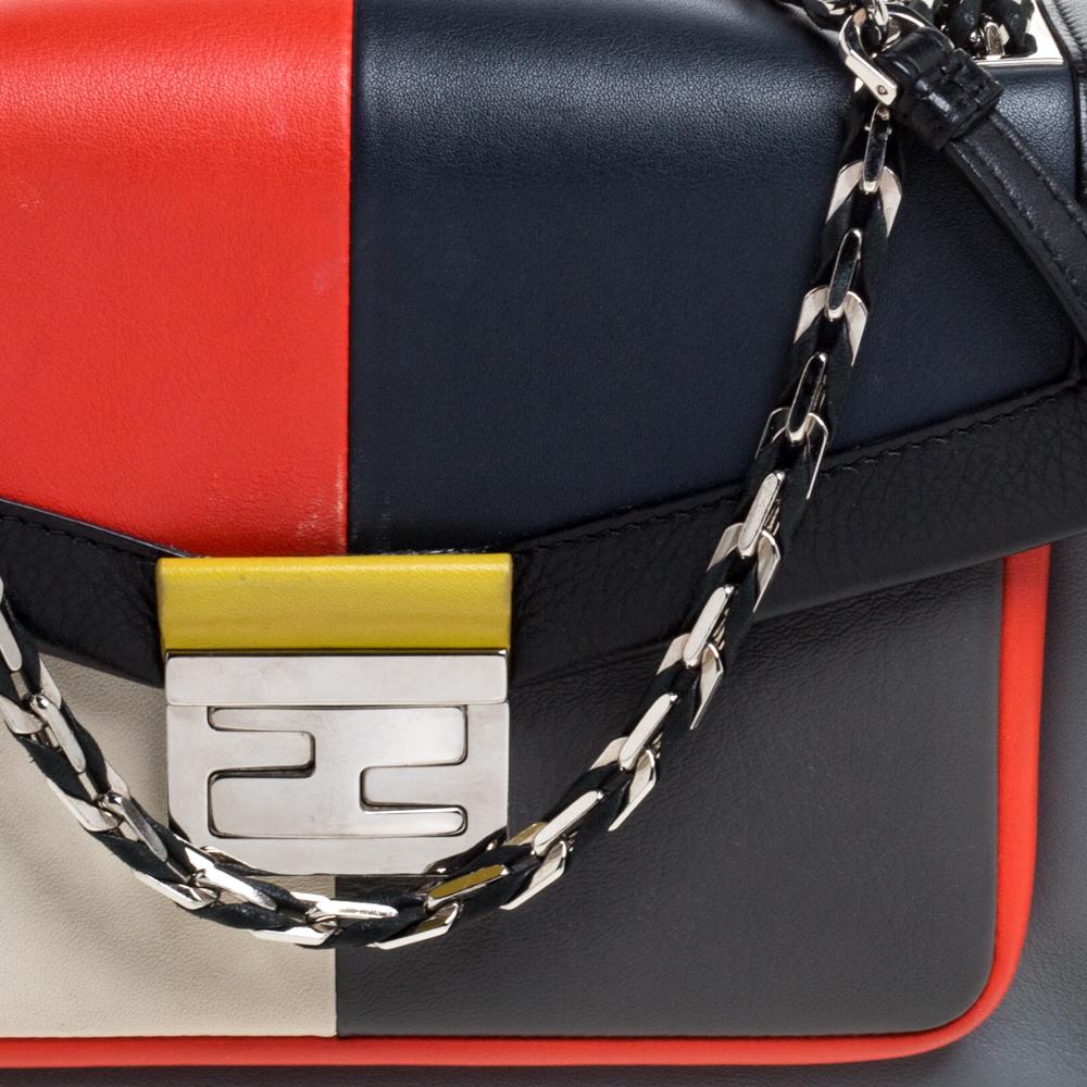 Fendi Multicolor Leather Be Baguette Shoulder Bag 4