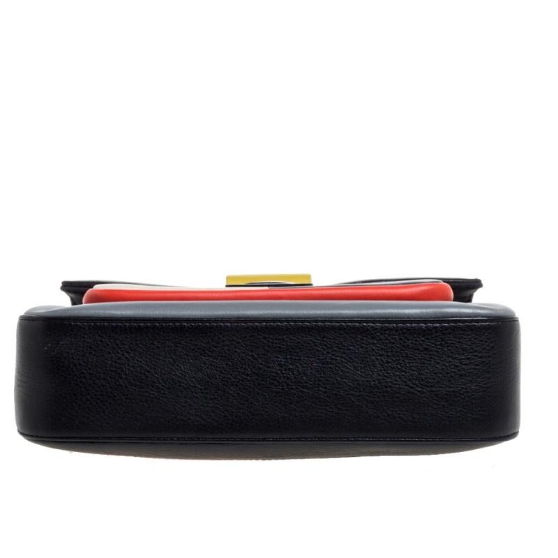 Fendi Multicolor Leather Be Baguette Shoulder Bag In Good Condition In Dubai, Al Qouz 2