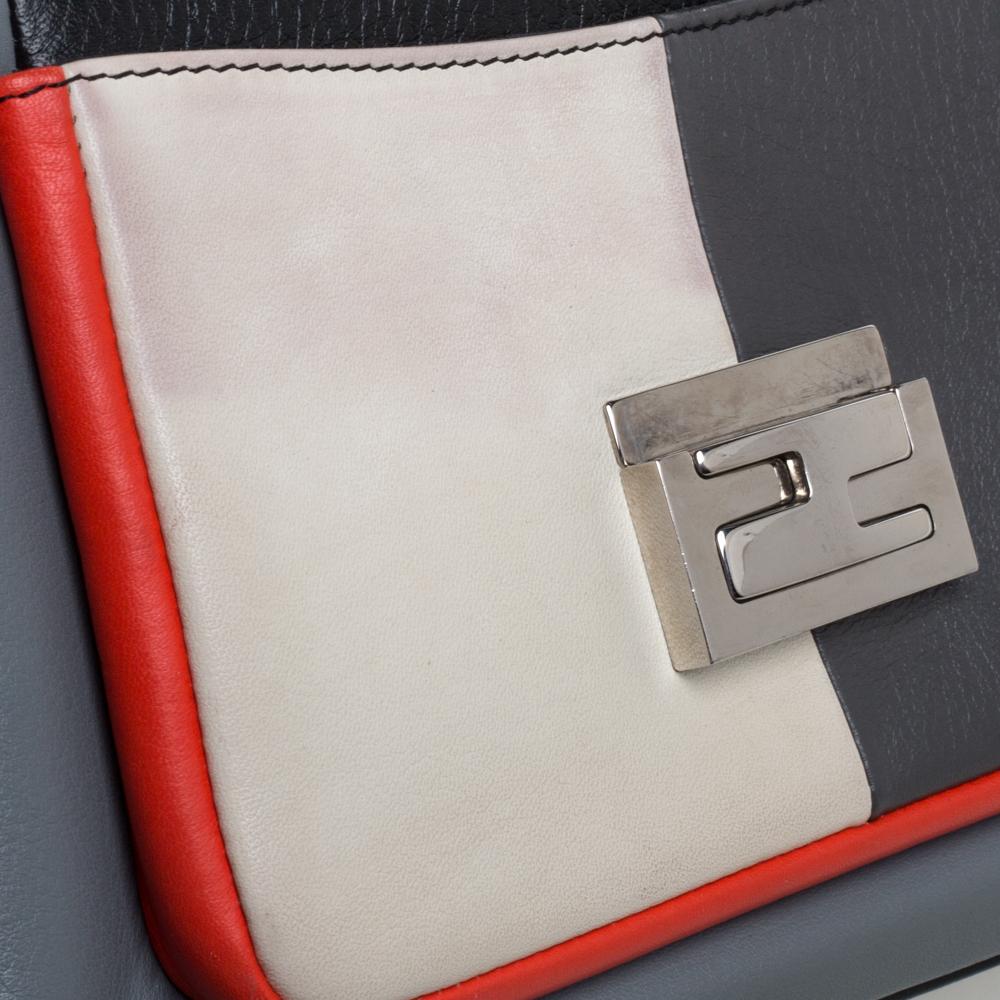 Women's Fendi Multicolor Leather Be Baguette Shoulder Bag