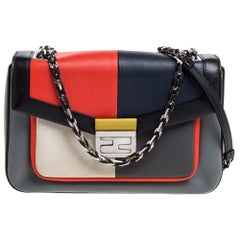 Fendi Multicolor Leather Be Baguette Shoulder Bag