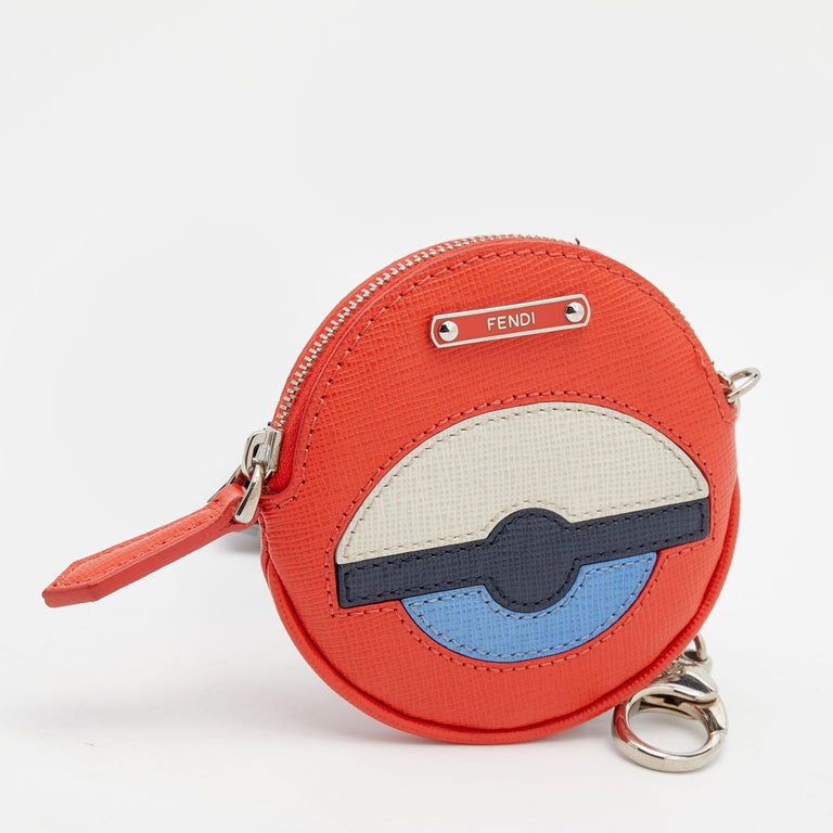 Fendi Multicolor Leather Coin Pouch For Sale At 1Stdibs