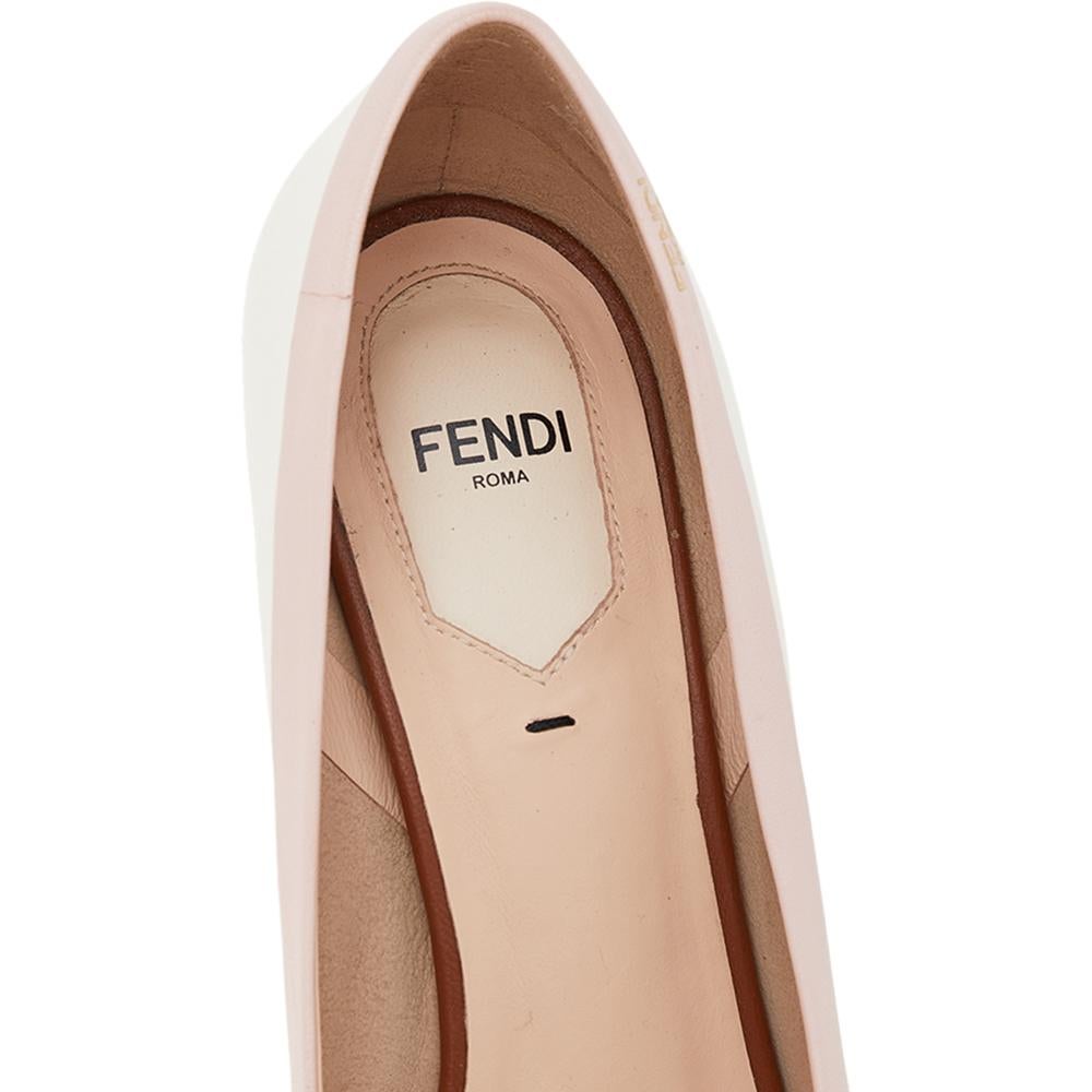 Women's Fendi Multicolor Leather Colibri Court Pointed Toe Pumps Size 37.5