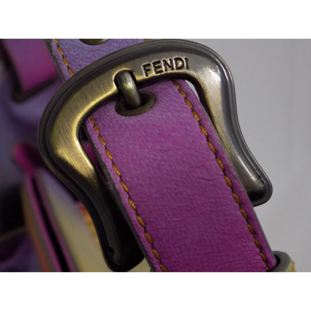 Fendi Multicolor Leather Doctor B Bag 1