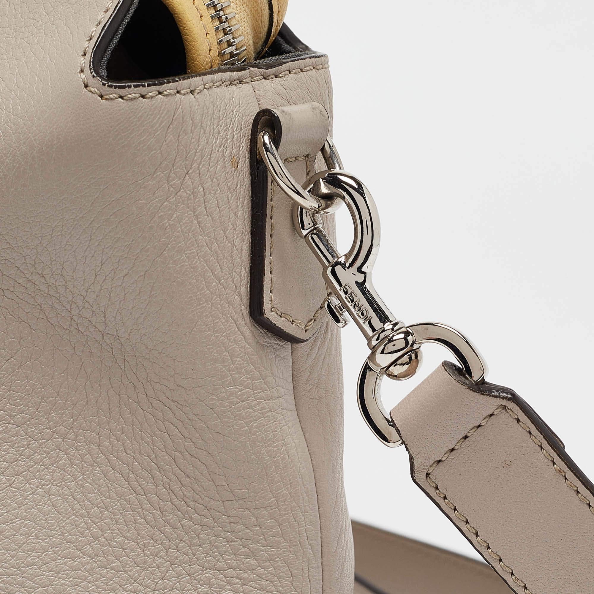 Fendi Multicolor Leather Large By The Way Boston Bag For Sale 2