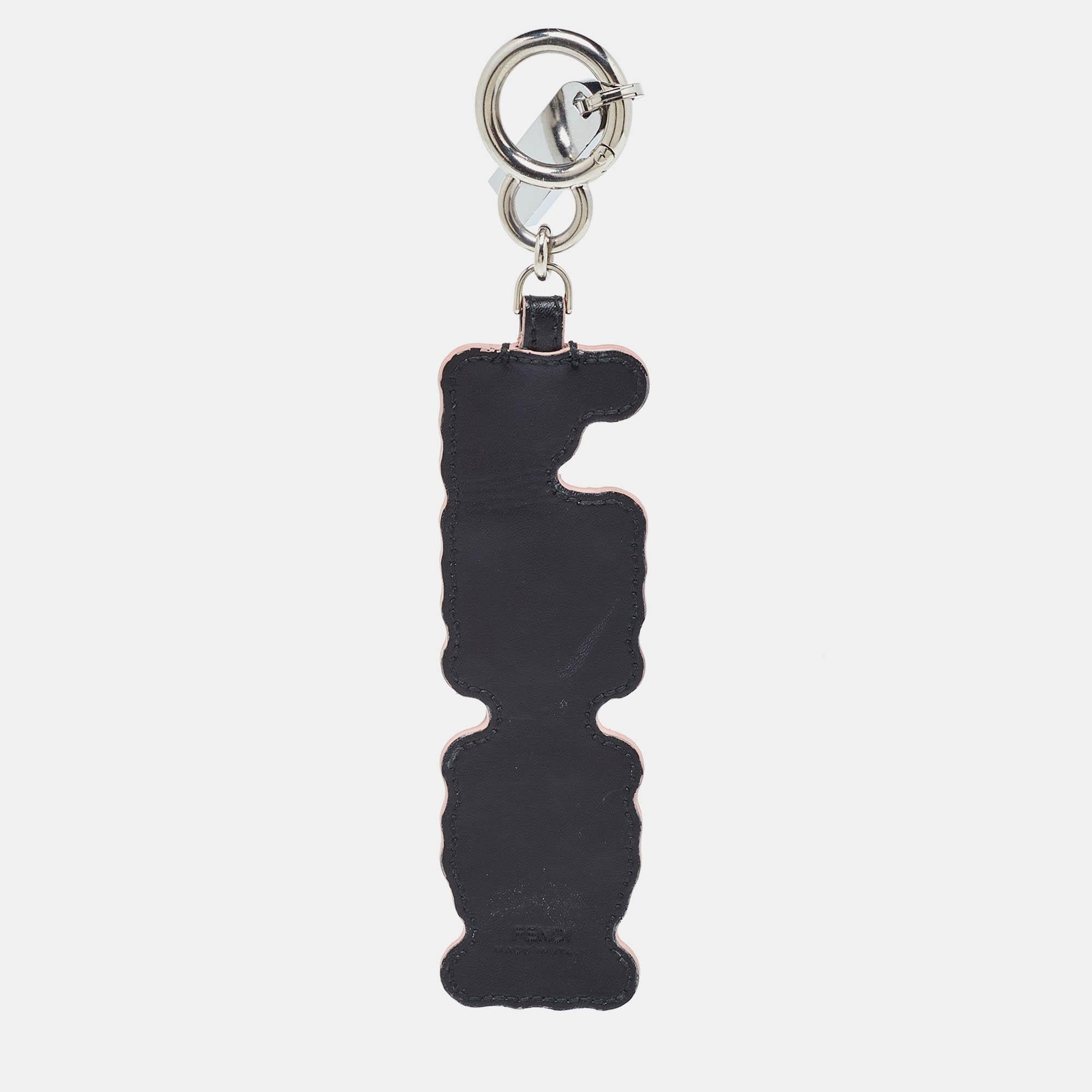 Fendi Multicolor Leather Logo Spike USB Key Chain In Good Condition In Dubai, Al Qouz 2
