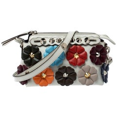 Fendi Multicolor Leather Mini By The Way Flowerland Crossbody Bag