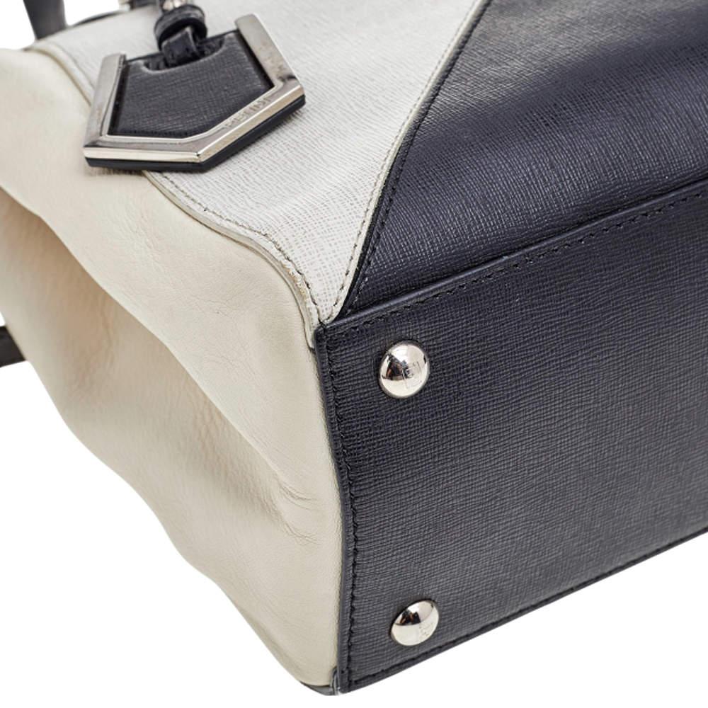 Fendi Mini-Geometrische 2jours-Tasche aus mehrfarbigem Leder Damen im Angebot