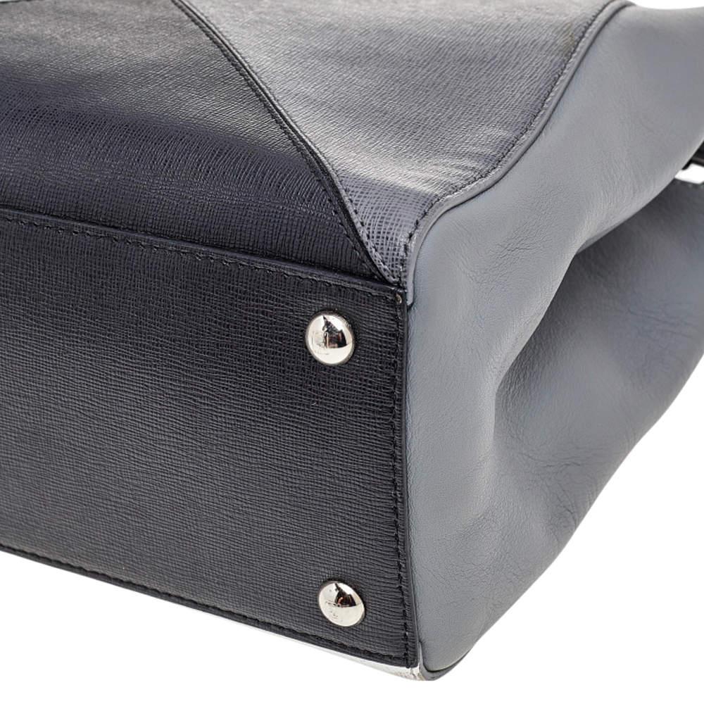 Fendi Mini-Geometrische 2jours-Tasche aus mehrfarbigem Leder im Angebot 1