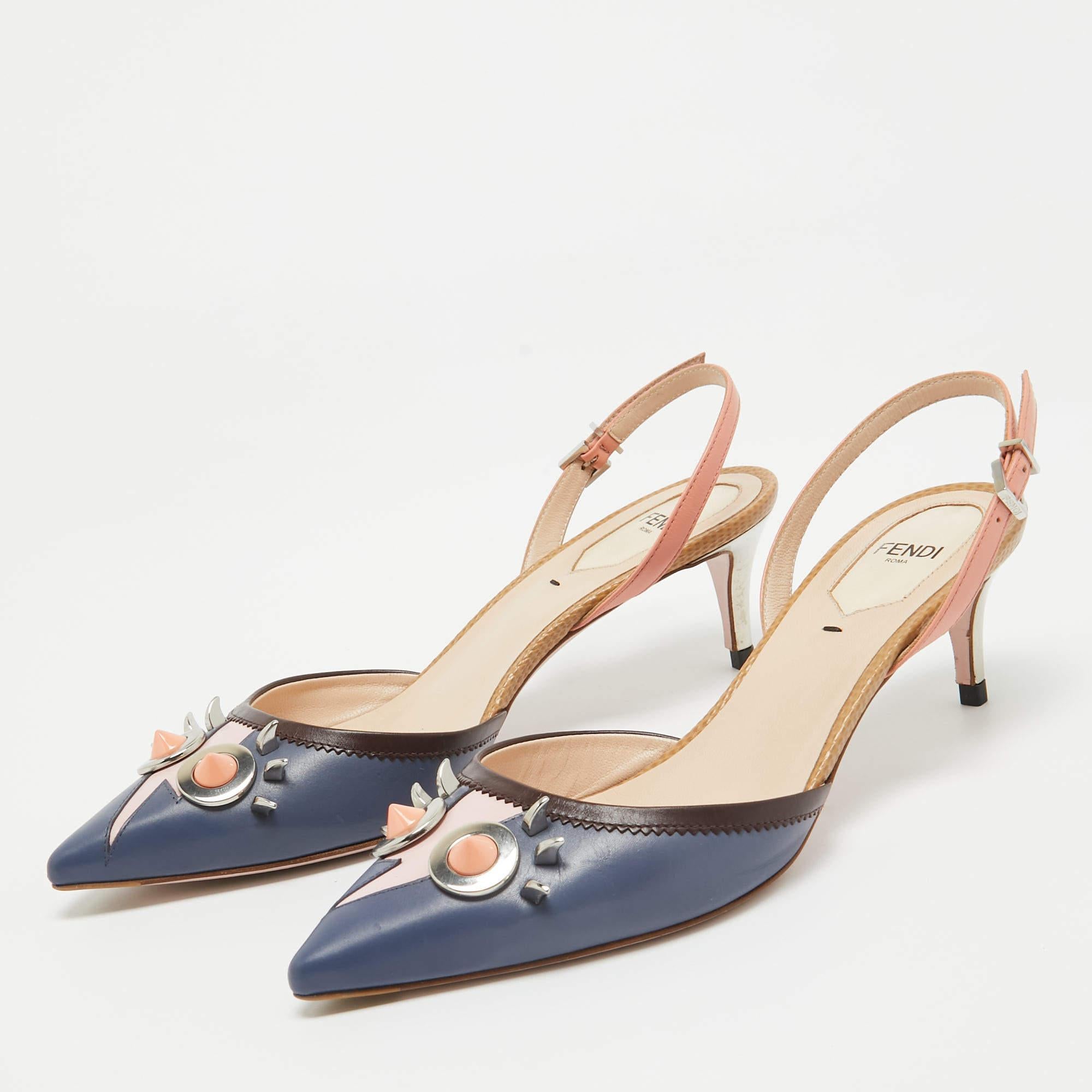 Perfectly sewn and finished to ensure an elegant look and fit these Fendi shoes are a purchase you'll love flaunting. They look great on the feet.
