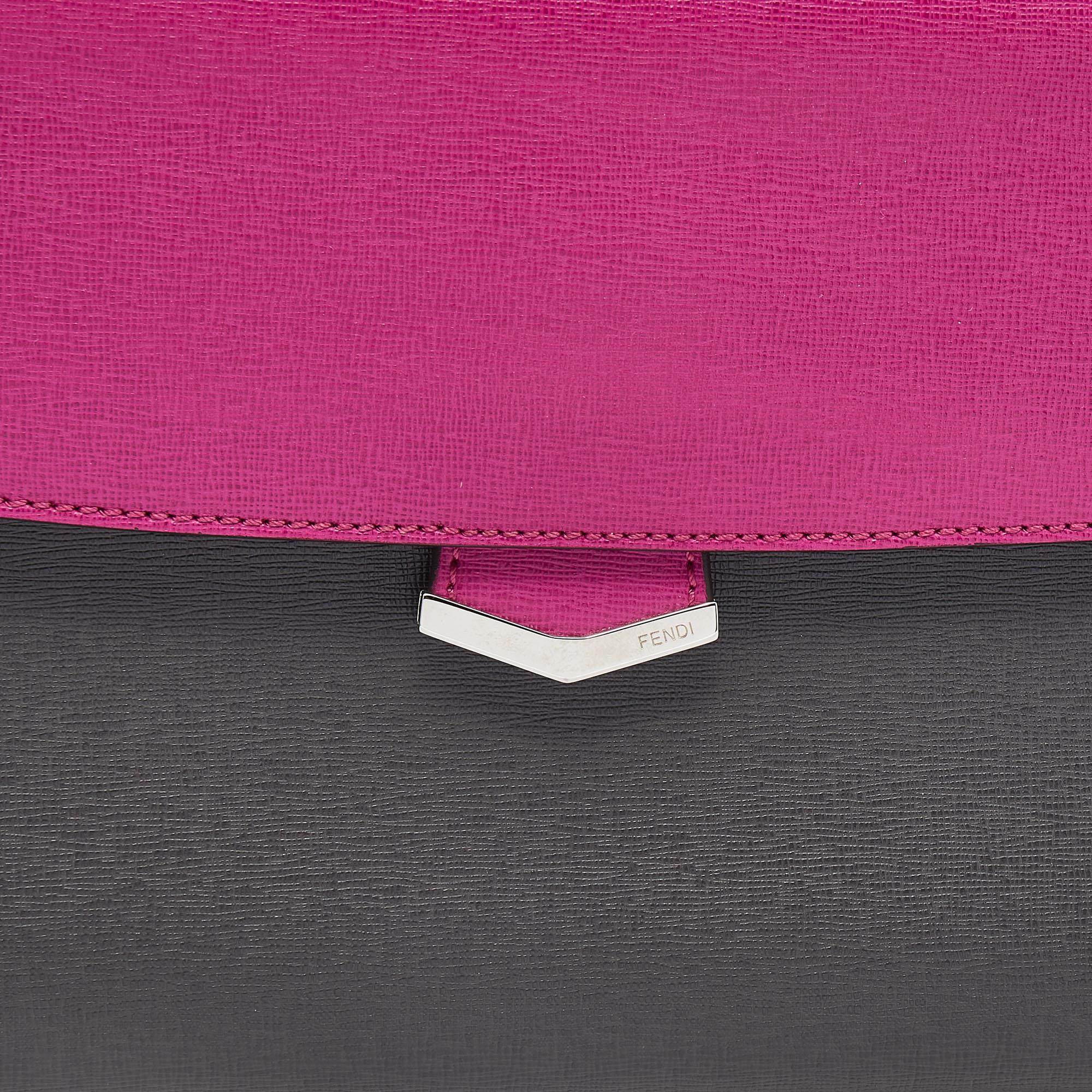 Fendi Multicolor Leather Small Demi Jour Top Handle Bag 5