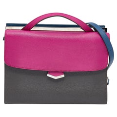 Fendi Multicolor Leather Small Demi Jour Top Handle Bag