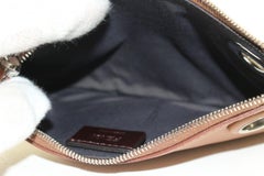 Fendi Multicolor Leather Triple Pouch on Ring Clutch 5FF1214K
