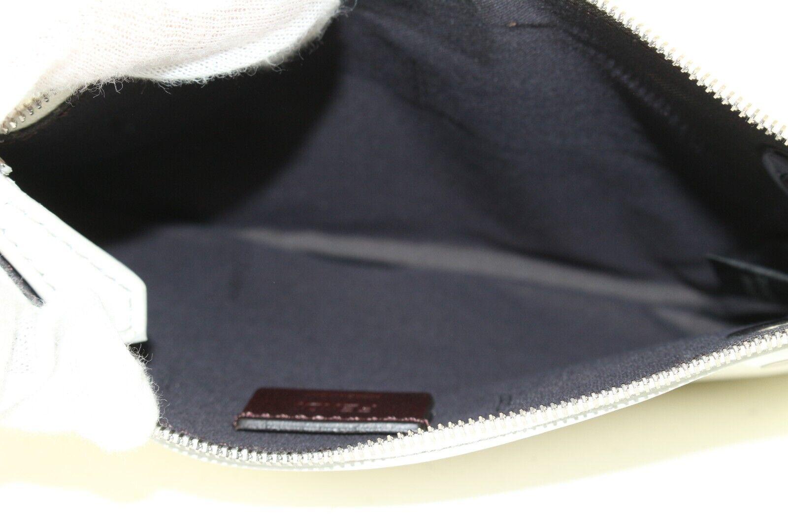 Fendi Multicolor Leather Triple Pouch on Ring Clutch 5FF1214K In New Condition In Dix hills, NY