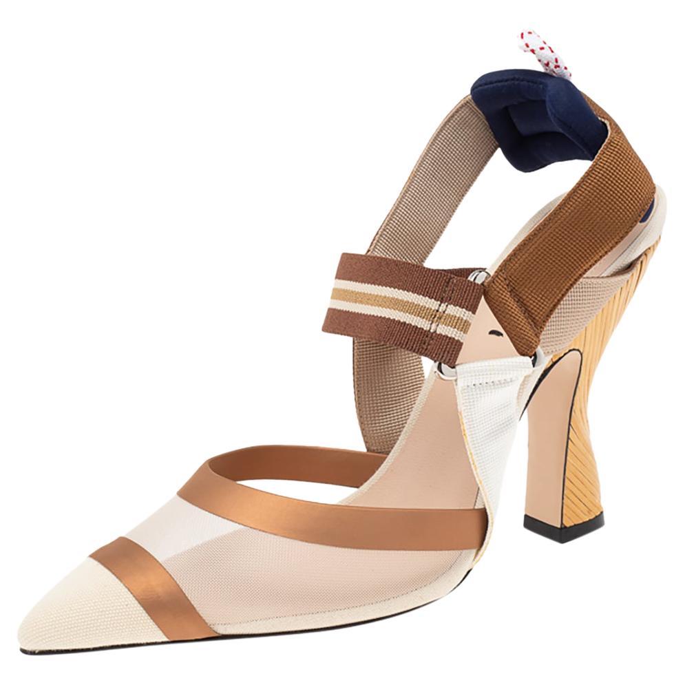 fendi multicolor sandals