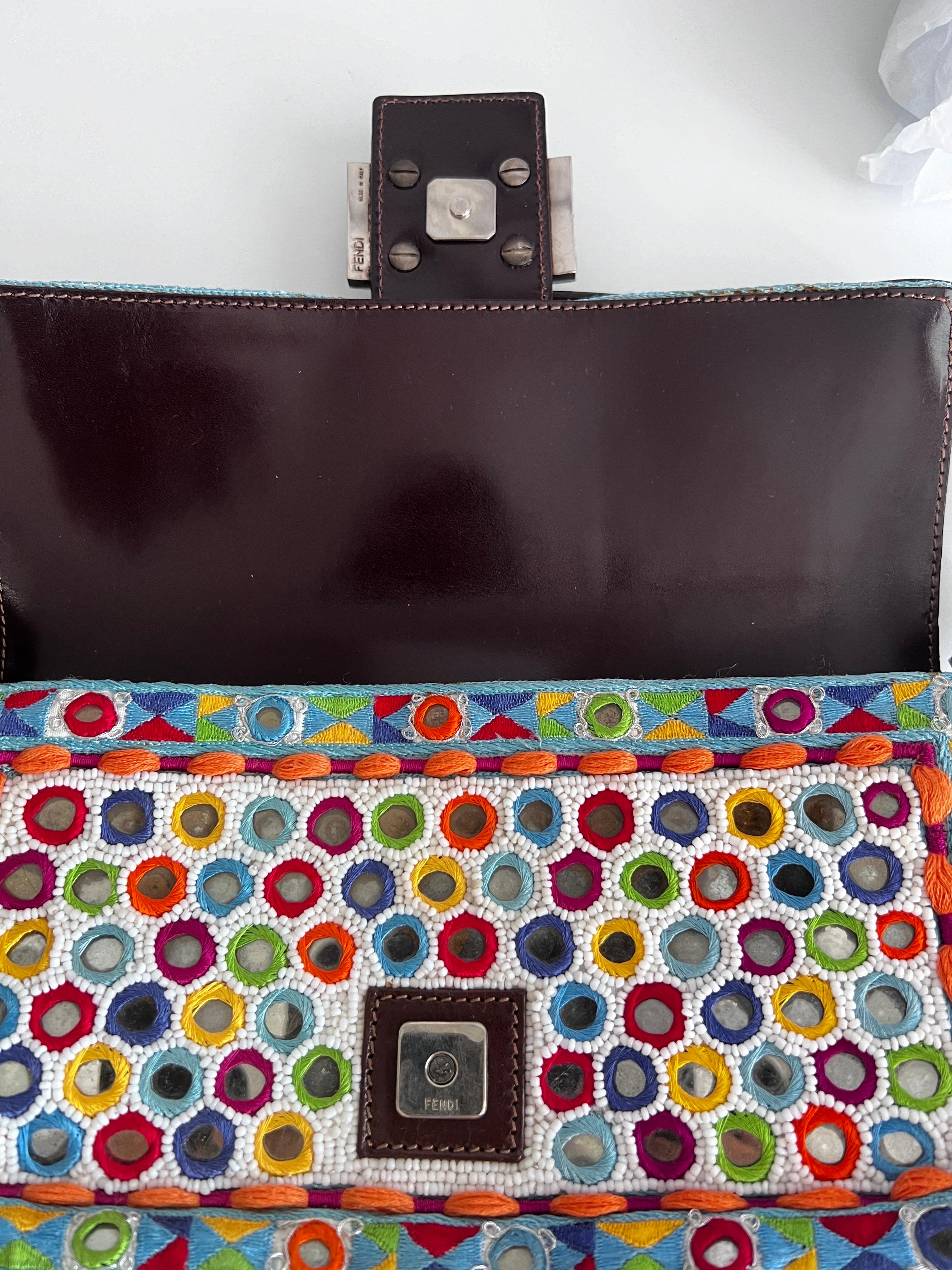 Fendi multicolor mirror baguette 4