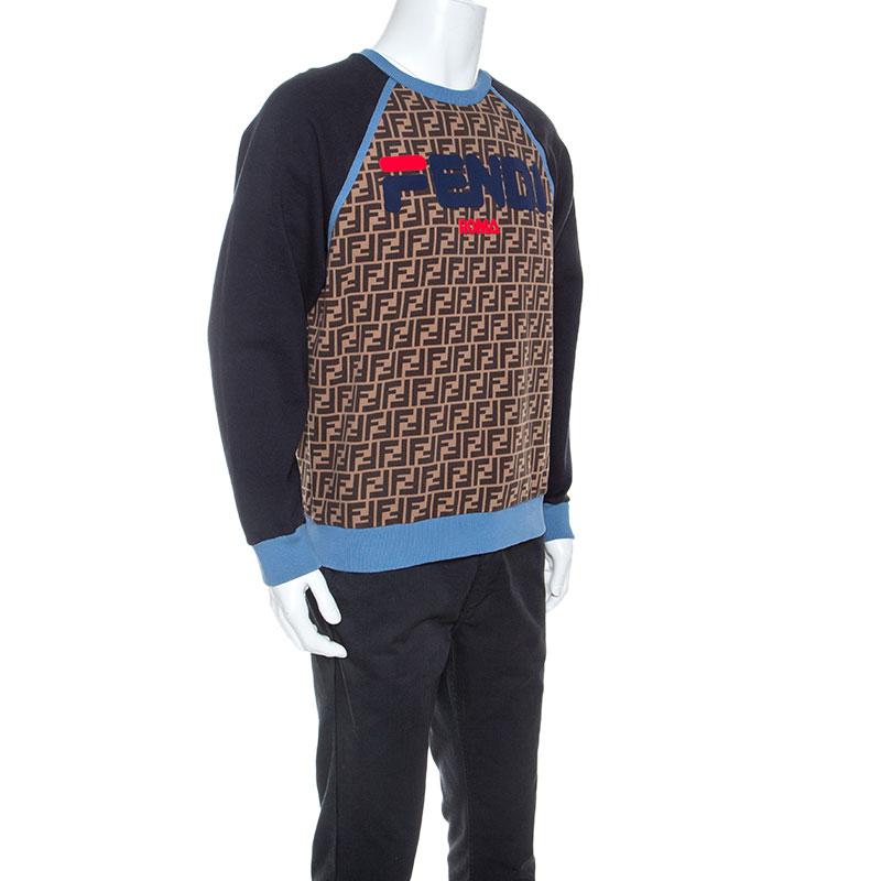 Fendi Multicolor Monogram Print Jersey 