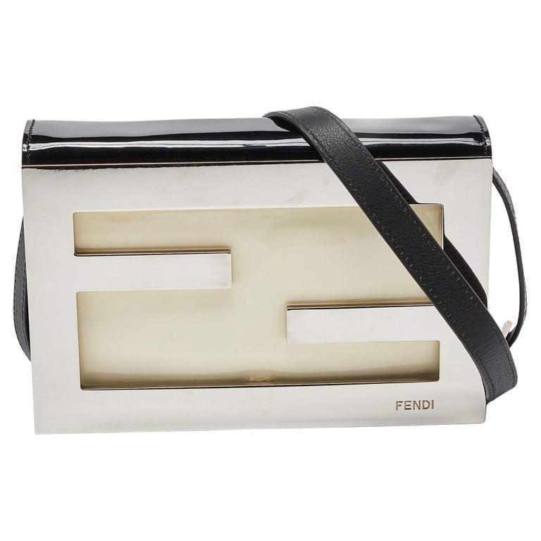 Fendi by Marc Jacobs Baguette Soft Trunk Phone Pouch White Leather Phone  Pouch White in Calfskin with Palladium-tone - GB