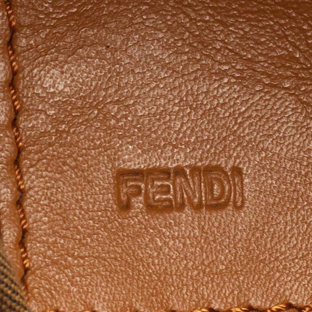 Fendi Multicolor Pequin Canvas and Leather Mini Crossbody Bag 2