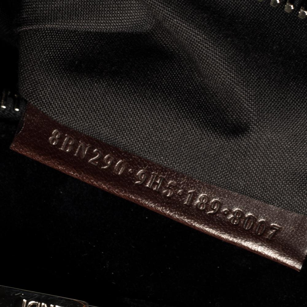 Fendi Multicolor Printed Velvet Medium Peekaboo Top Handle Bag In Good Condition In Dubai, Al Qouz 2