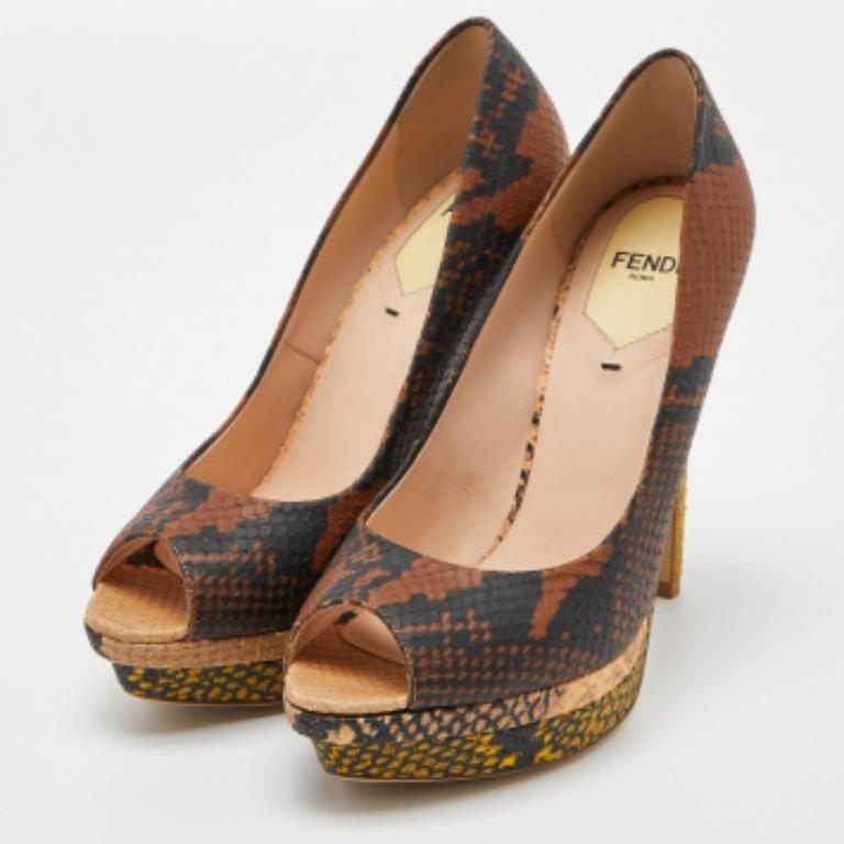Make a chic style statement with these designer pumps. They showcase sturdy heels and durable soles, perfect for your fashionable outings!