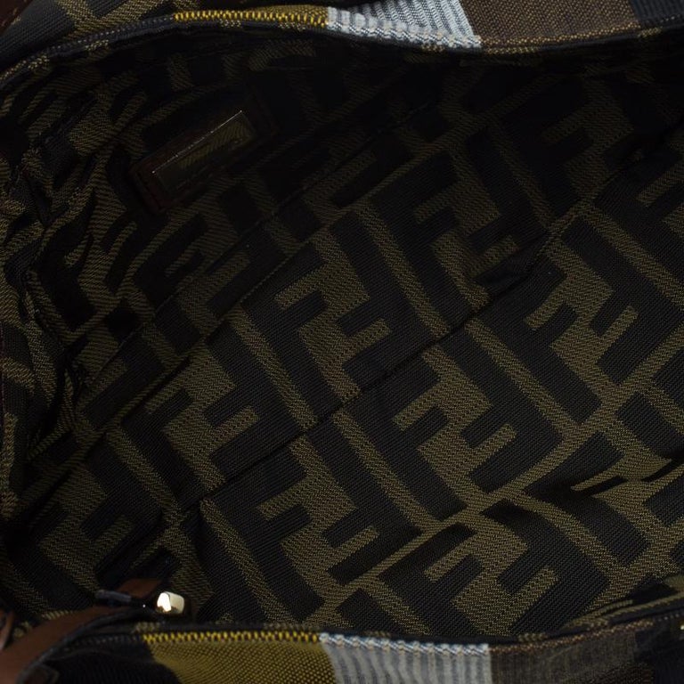 Fendi Multicolor Striped Canvas Limited Edition Chef Flap Bag For Sale ...