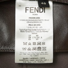Fendi Multicolor Wool and Leather Detachable Hood Bomber Jacket M