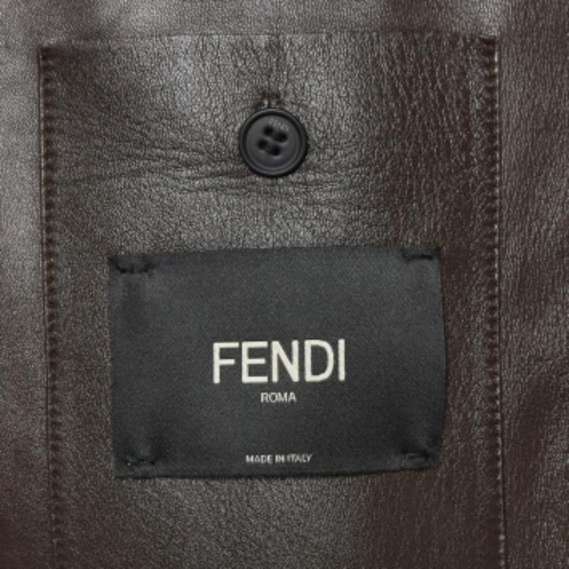 Fendi Chaqueta bomber de lana y piel multicolor con capucha desmontable M Gris en venta
