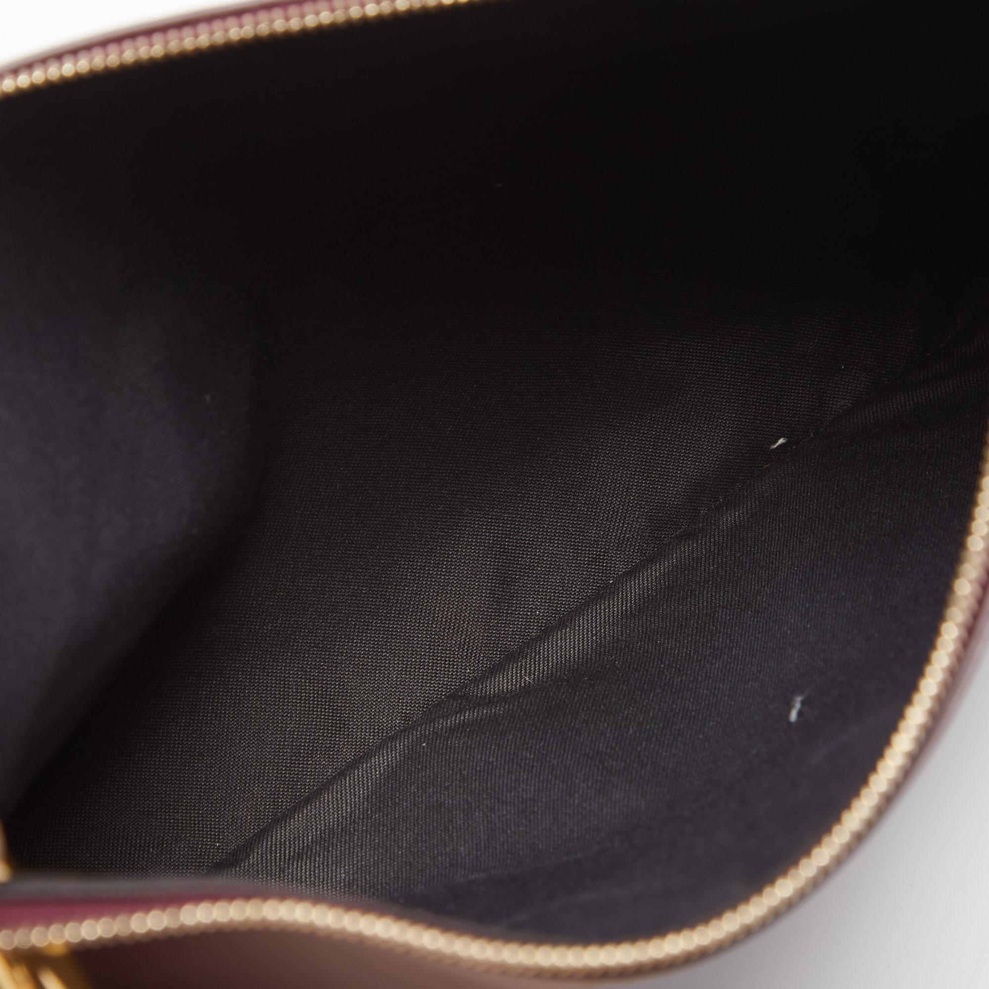 Women's Fendi Multicolor Zucca Velvet and Leather Triplette Clutch Bag