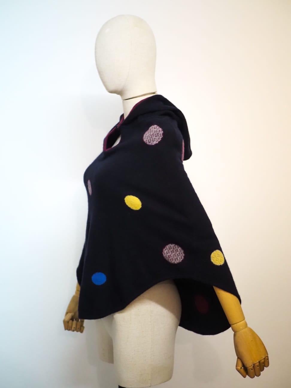 Fendi multicoloured cape For Sale 6