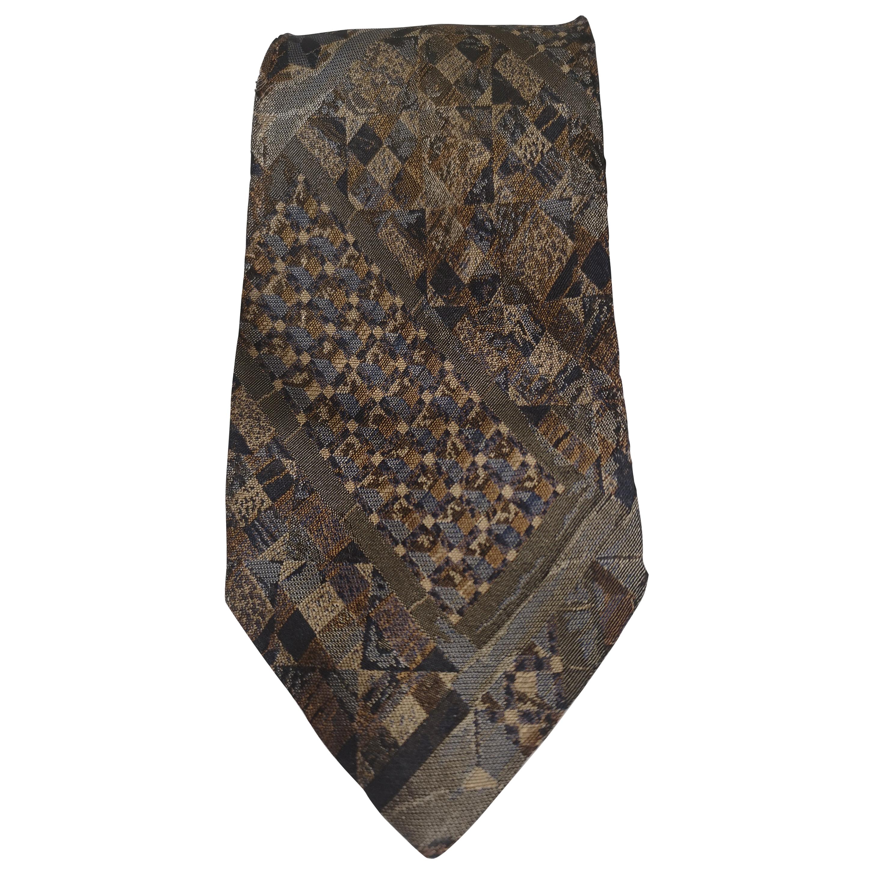 Fendi multicoloured vintage silk tie