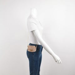 Fendi Nano Baguette Charm Pink Mink Fur with Chain