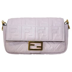 Fendi Nappa Embossed Baguette