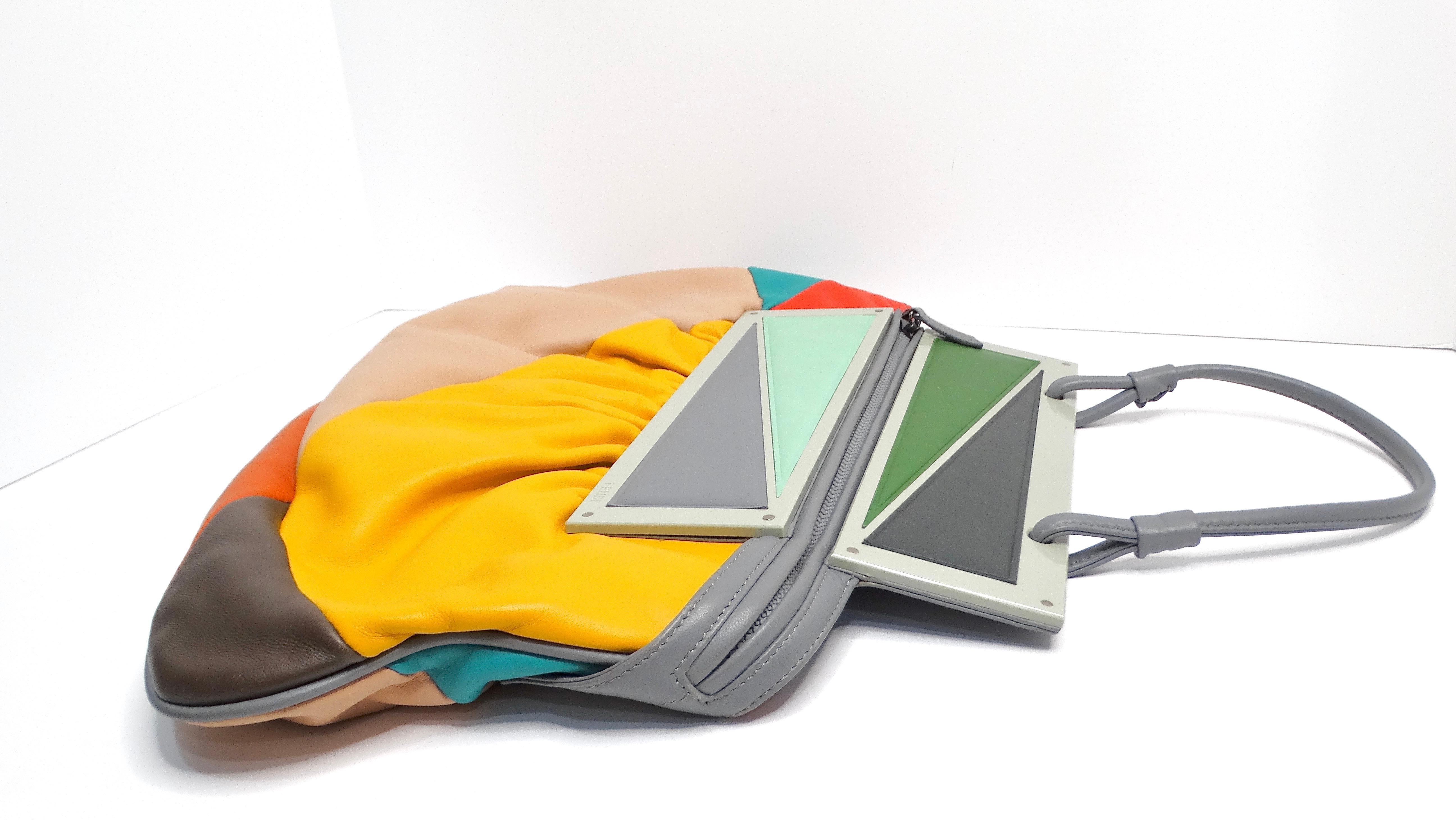 Beige Fendi Nappa To You Multicolore Frizione convertibile Circa 2012 in vendita
