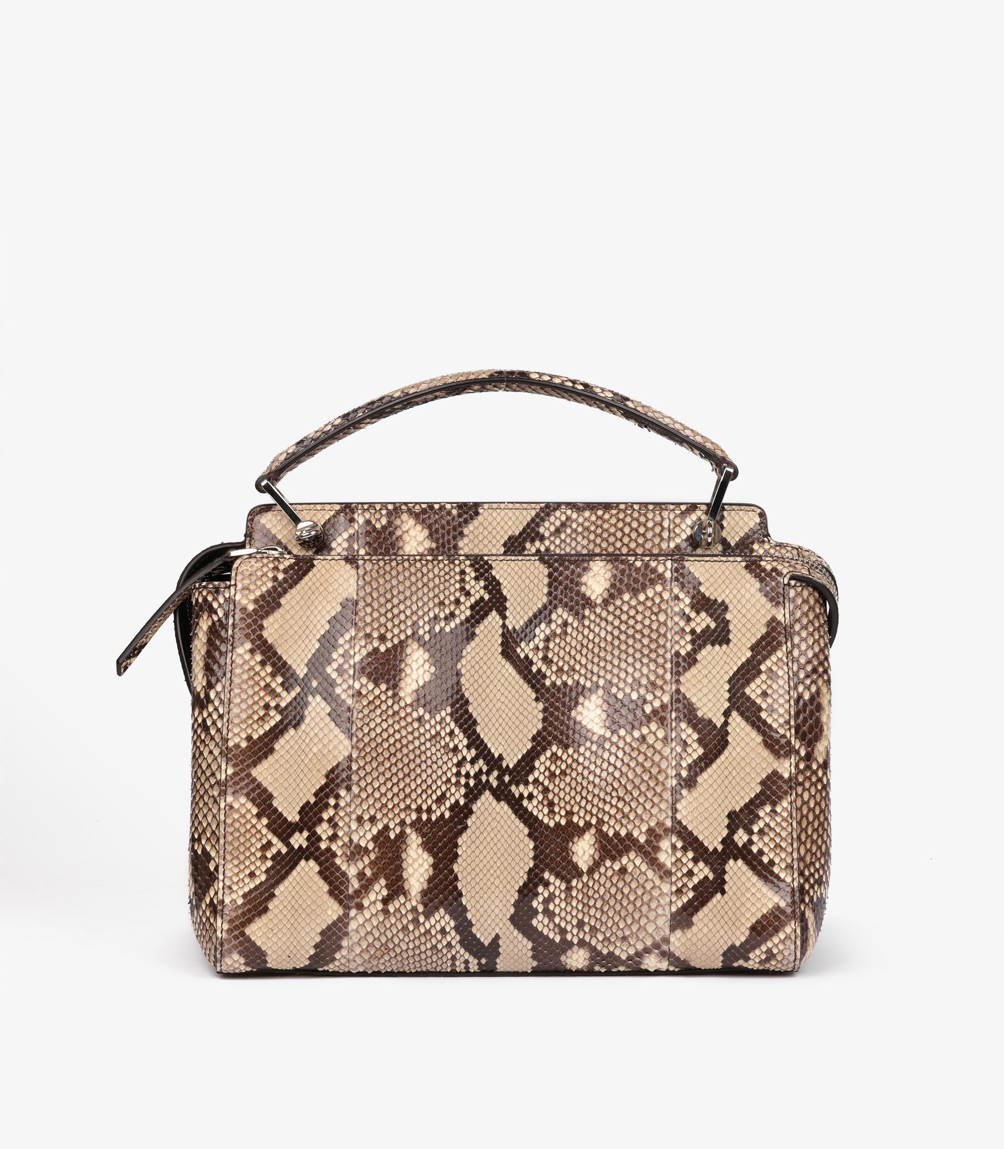 Fendi in pelle di pitone naturale Dotcom In condizioni ottime in vendita a Bishop's Stortford, Hertfordshire