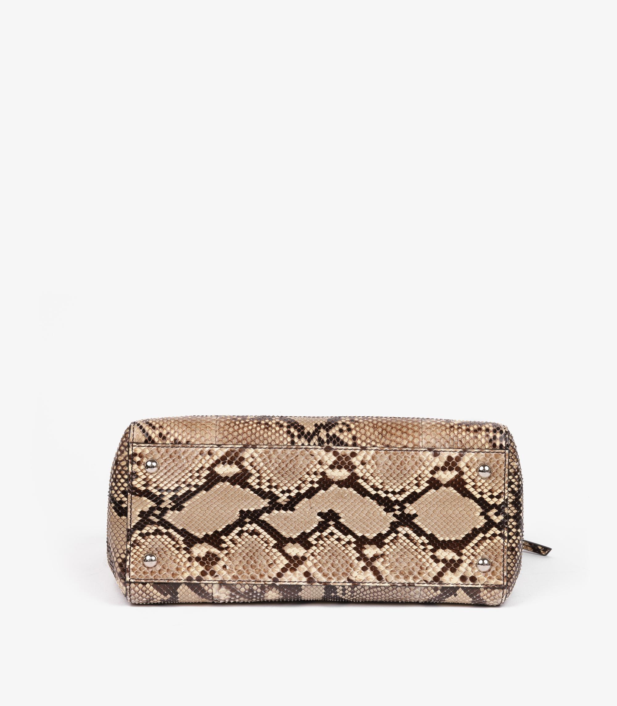 Fendi in pelle di pitone naturale Dotcom in vendita 1