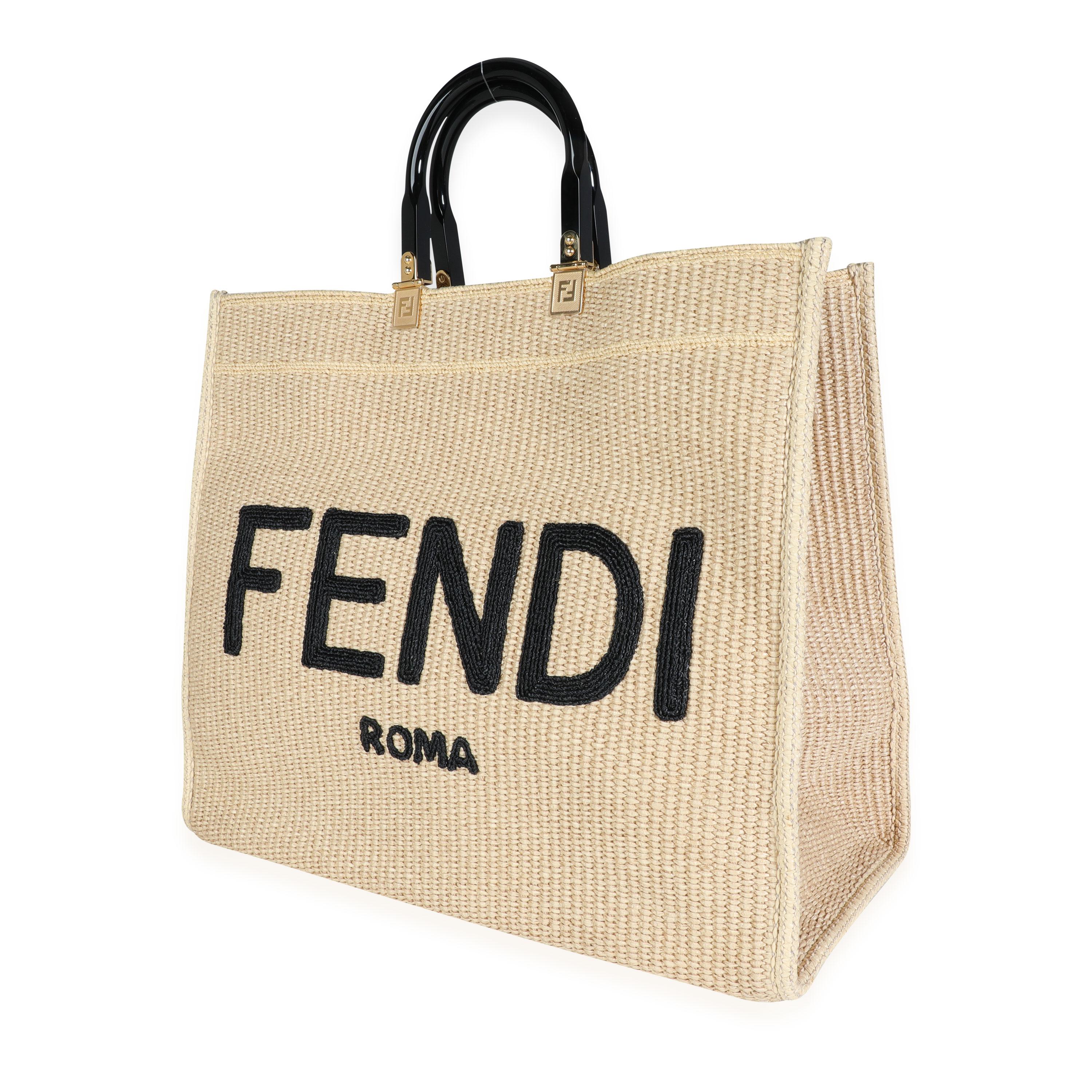 fendi woven tote