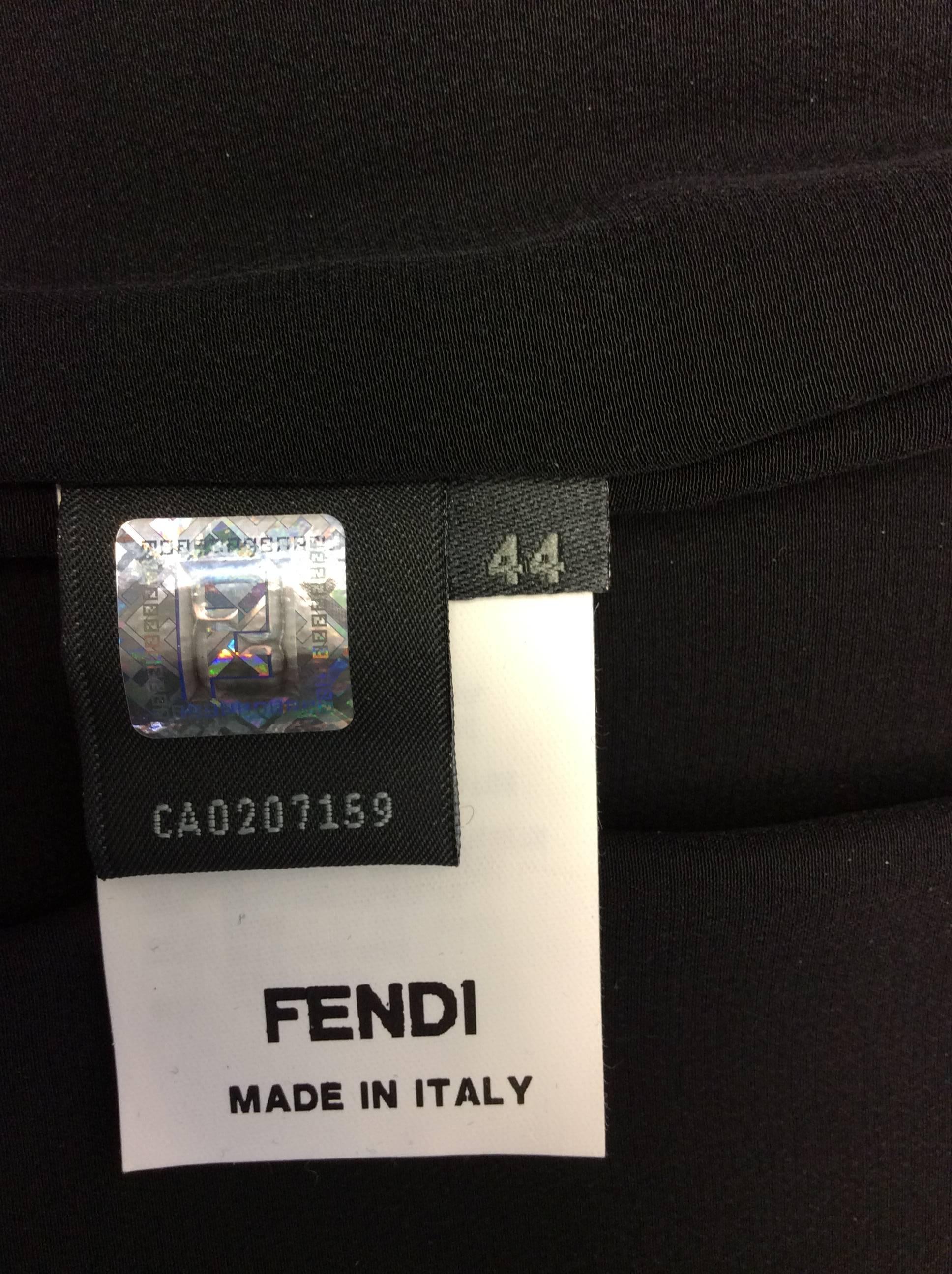 Fendi Navy Blue and Black Jacket For Sale 7