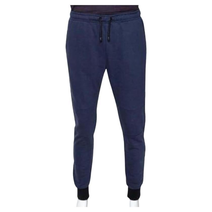 Fendi Marineblaue Strick-Turnhose mit Monsterauge-Manschettenknöpfen-Details L im Angebot