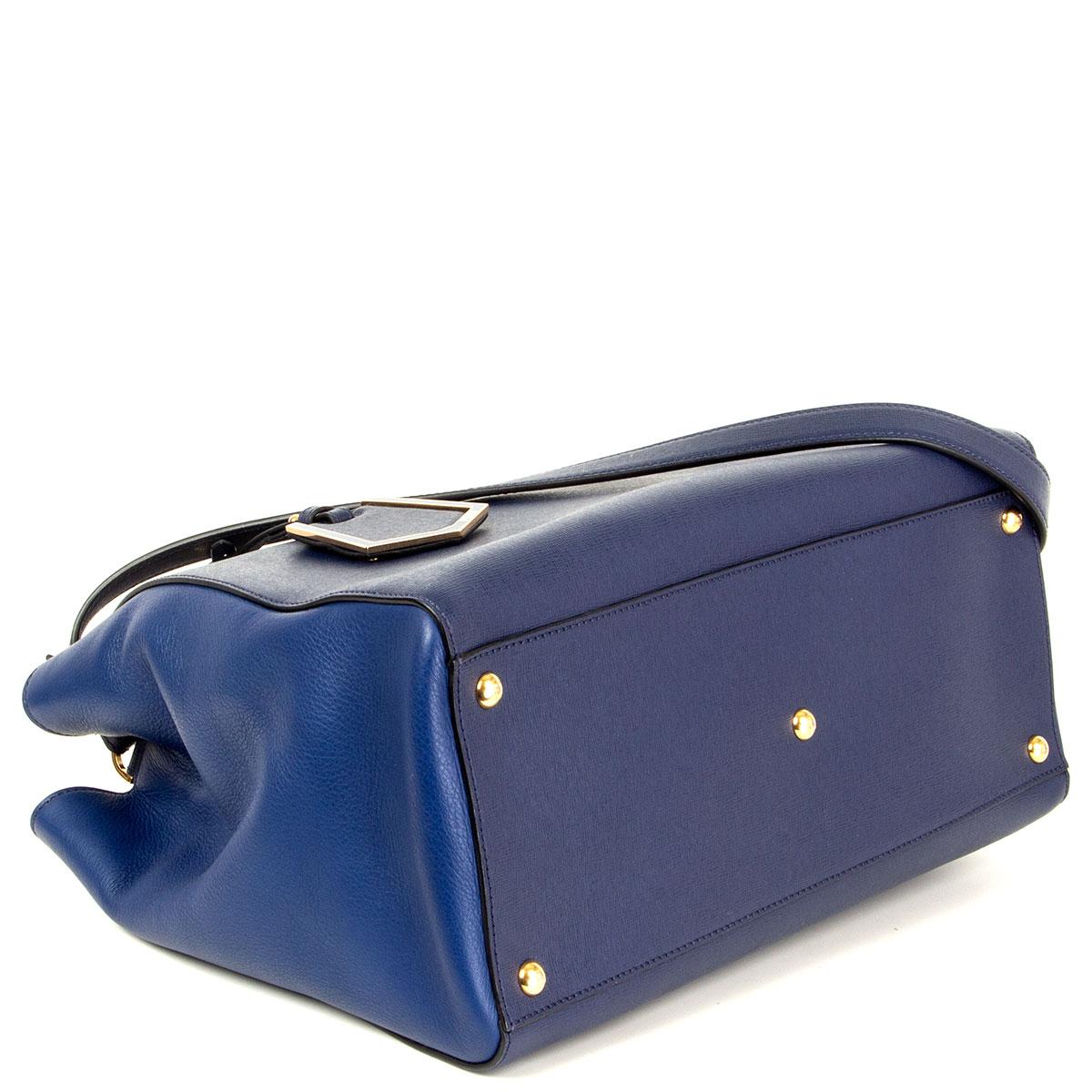 navy blue leather purses