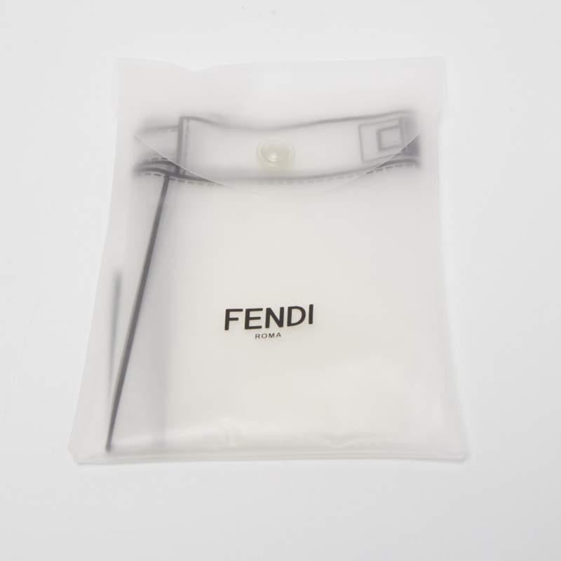 Fendi Navy Blue Leather Mini Peekaboo Top Handle Bag 9