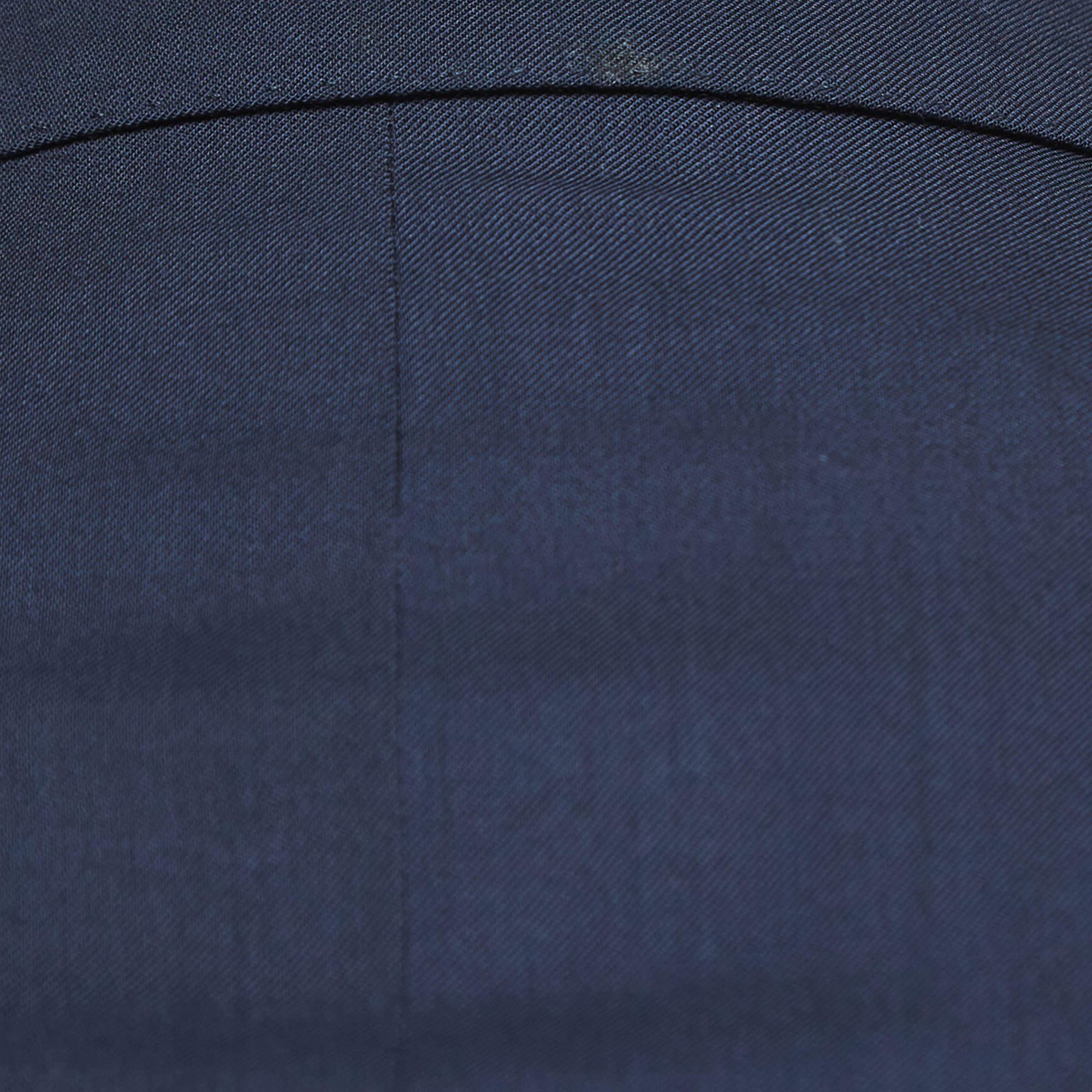 Fendi Navy Blue Wool Suit L For Sale 3