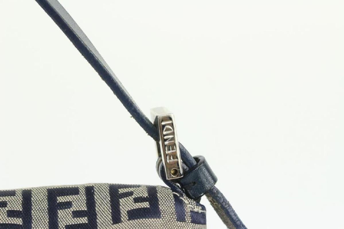 Fendi Navy Monogram FF Mamma Forever Shoulder Bag1014f1 For Sale 1